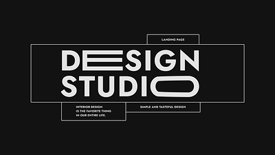 Landing page for design studio | Лендинг design graphic design ui web