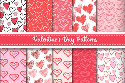 Valentines Seamless Patterns Design pattern valentine design valentine patterns
