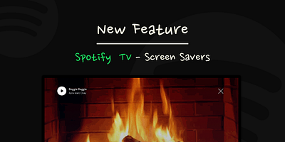 Mood screensavers for Spotify Tv animation interaction spotify ui