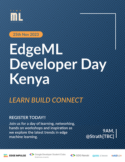 EdgeML Developer Day, Kenya branding graphic design