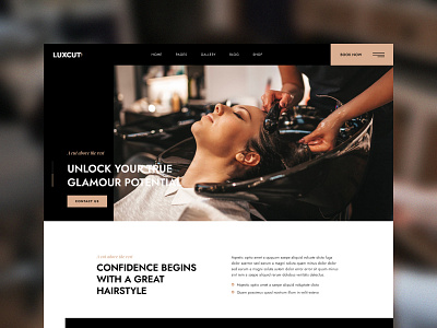 Luxcut - Hair Salons and Hairdressers WordPress Theme beautysalon