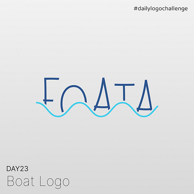Day 23 | Boat Logo | Daily Logo Challenge dailylogochallenge day23 design graphic design logo
