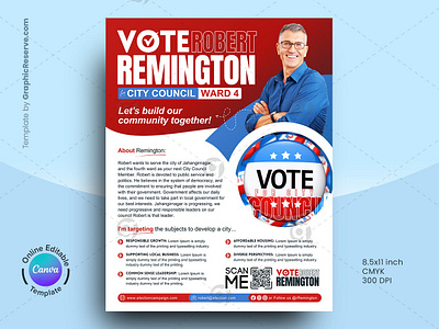 City Council Vote Political Canva Flyer Template canva flyer template flyer design flyer design canva flyer design canva templates flyer templates political flyer political flyer design political flyer design template political flyer template political handouts political leaflets