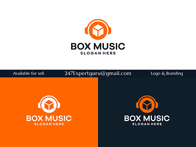 Logo design template music logo headphone with box logistics 3d animation branding graphic design logo motion graphics real estate logo logo design ui