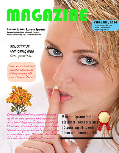 Magazine Cover Page Design branding cover design graphic design magazine
