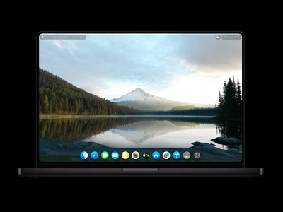 macOS × visionOS ar desktop mac macbook macos mount hood mountain round ui vision visionos vr