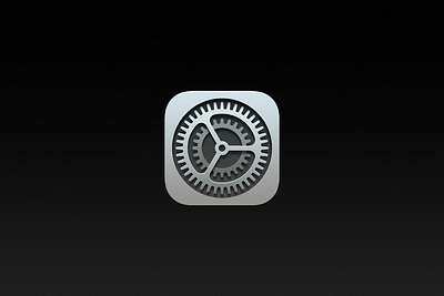 Settings × visionOS gear gears icon icons ios iphone mac preferences settings system ui vision visionos