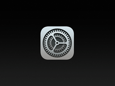 Settings × visionOS gear gears icon icons ios iphone mac preferences settings system ui vision visionos