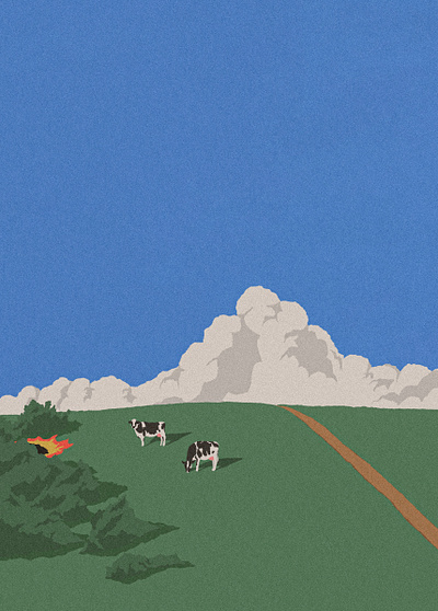 cow & cow adventures art illustration pictures