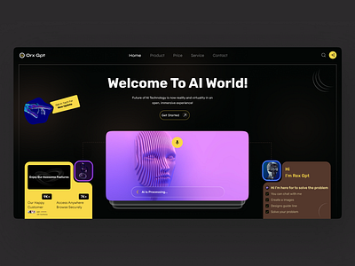 Orx Gpt - AI Landing Page Design ai ai itinerary artificial intelligence designer home home page homepage interface landing page landing page design landingpage ui ui designer web design web designer website website designer