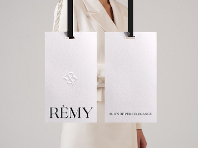 RÈMY Brand Identity brand identity brandin branding branding design fashion design hang tag label design labels logo logos logotype logotypes packaging packaging design tags