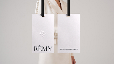 RÈMY Brand Identity brand identity brandin branding branding design fashion design hang tag label design labels logo logos logotype logotypes packaging packaging design tags