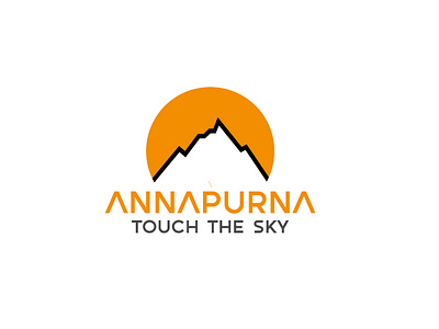 Annapurna Mountain Logo annapurna app branding design flat logo graphic design hiking embles icon logo illustration logo logos minimal logo mountain logo vector