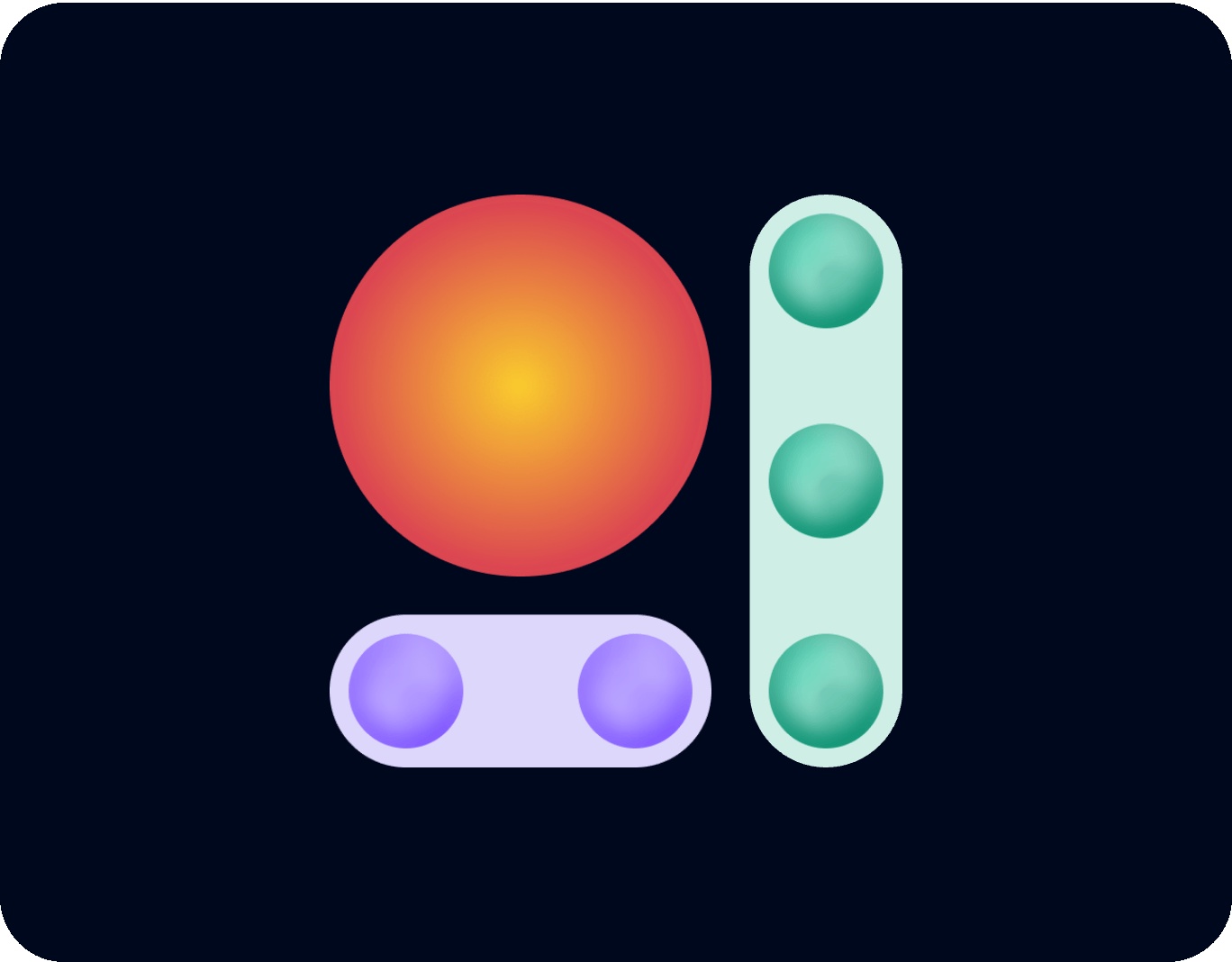 Use all data to solve identity resolution animation data flat glow gradient