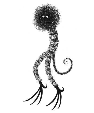 Creature art artist artwork creature creepy drawing hand drawn illustration ink monster whimsy