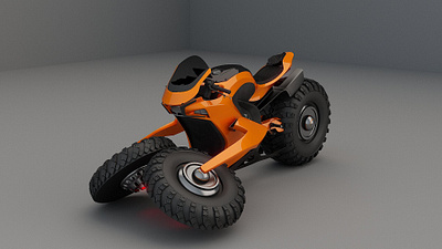 Game Bike | Render 3d 3d animation 3d work animation blender game assest game design game development illustration maya rendering