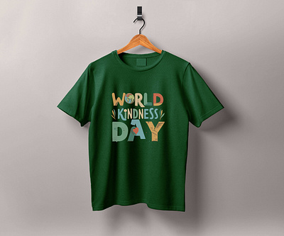 World Kindness Day T-shirt celebration day depictdigonto design graphic design holiday kindness new shirt t shirt tee tshirt typography vector world kindness day