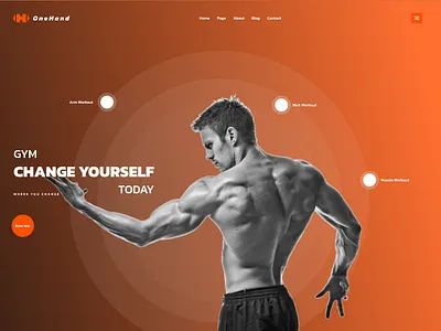 Fitness Website fitness gym ui website