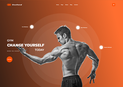 Fitness Website fitness gym ui website