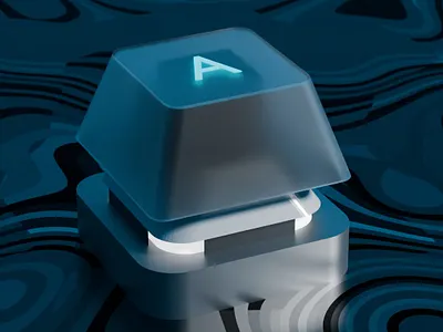 Keycap 3d animation branding