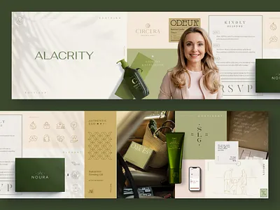 Health Product Stylescape 3 branding care elegant feminine gold graphic design green health moodboard mother salon sophisticated spa stylescape user profile woman women