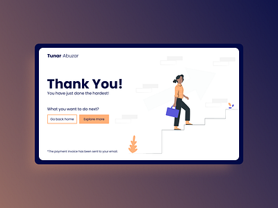 Success Page Desgin branding figma graphic design success message thank you page ui ux design