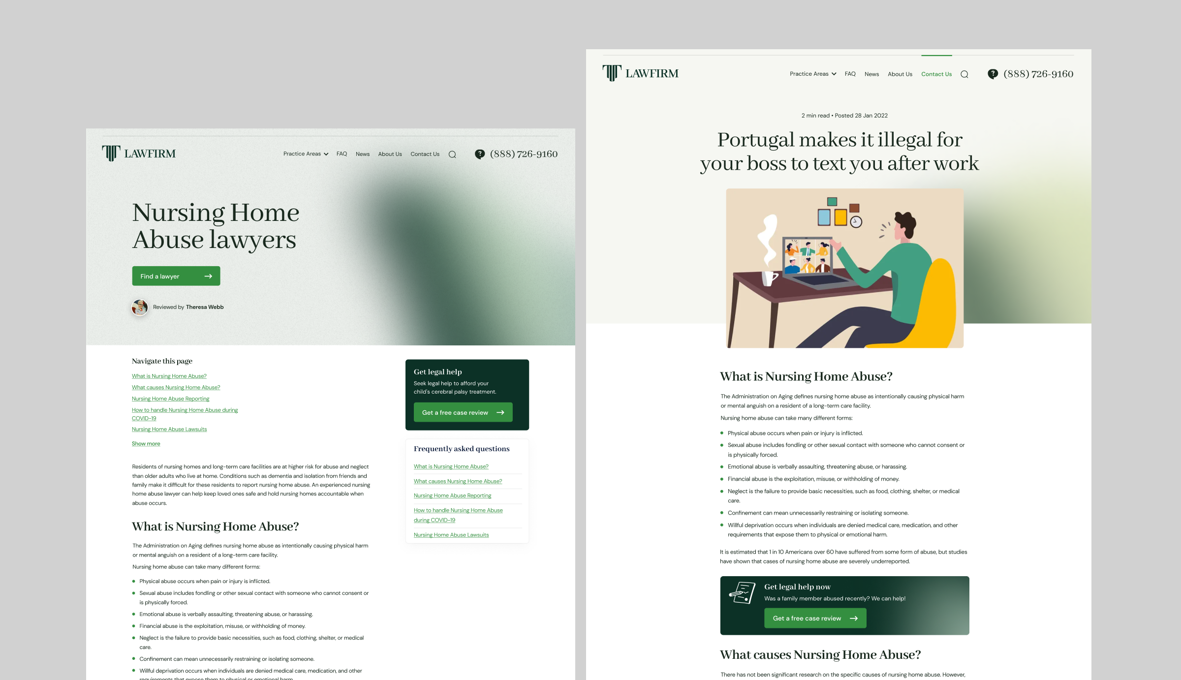 Example of Marketing Landing Website