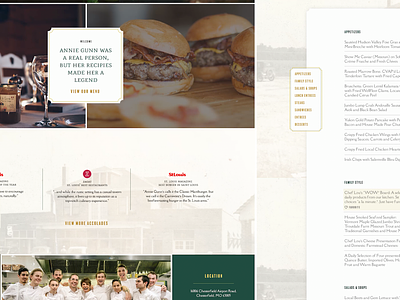 Annie Gunn's Restaurant Website anniegunns design food redesign restaurant stl ui