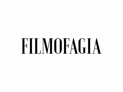 Filmofagia Logo black brand branding classic design fanzine film graphic graphic design identity logo logo design mag magazine movie retro serif visual visual identity white