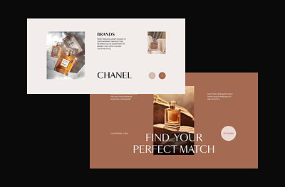 ScentSavvy design e commerce elegant layout luxurious luxury perfume ui webdesign website