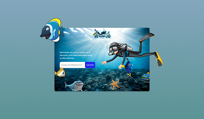 Subscribe Design 3d dailyui design desktop page fish illustration subscription ui uidesign ux website