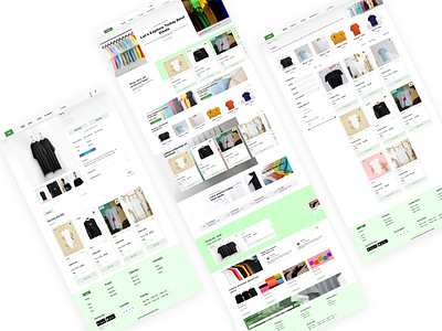 Ecommerce Web ui design app design shopify e commerce ui ux