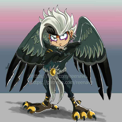 Chibi Icarus digital art game lords mobile