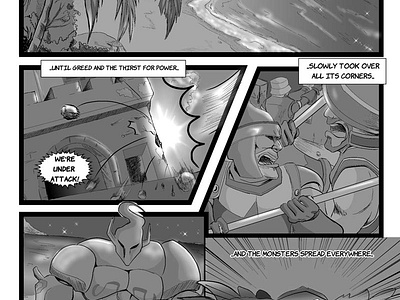 Fancomic Different Worlds page 1 digital art game lords mobile manga