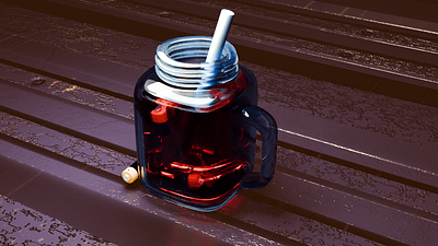 Energy drink 3d ads battery blender commercial drink energy graphic design product product design product designer render