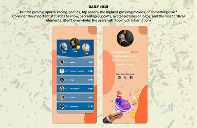 Daily #019 - Leaderboard 019 19 challenge dailyui design figma ui ui019 uidesigner ux