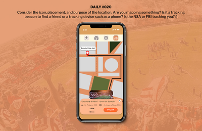 Daily #020 - Location Tracker - Union de Santa Fe 020 20 challenge daily020 dailyui design figma map ui ui20 uidesigner ux