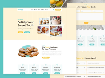 Bakery Website Design bakery bakery website cake food ordering website home delivery order online sweets ui design uiux web design