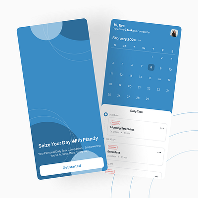 Daily Task Mobile App daily task figma mobile app ui ui design uiux user interface