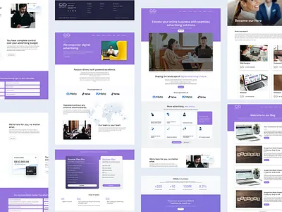 Advertising and Media Agency Website advertising agency branding branding design concept landing page landingpage product design ui ui design ui ux uidesign user experience website design wordpress