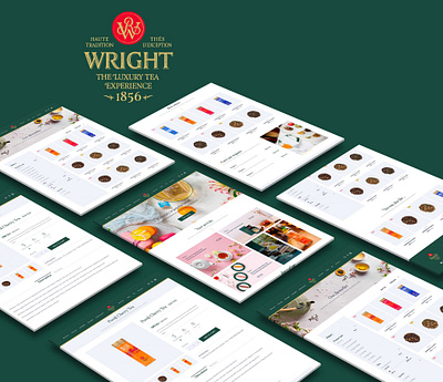 Web site Tea Wright app branding mobile responsif tea ui ux web