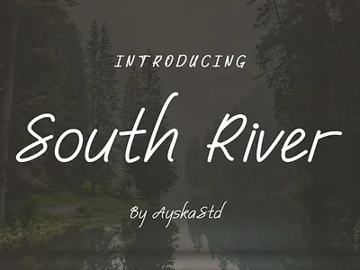 South River Font letter