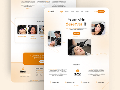 Landing Page - Medical Spa - Daily UI 031 app landingpage redesign skincare uiux web website