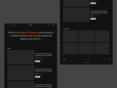 Personal Portfolio - Framer template (coming soon) figma framer framer template portfolio ui uidesign ux uxdesign web design