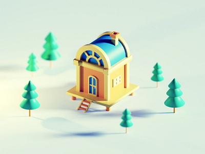 Isometric Houses 3d 3d 3d house 3d hut hut isometric houses