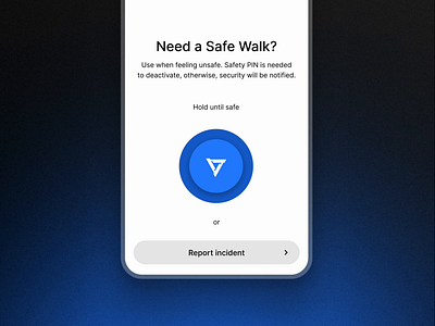 Safety App – Hold until safe animation app bbershadskyi button microanimation motion graphics ui ux
