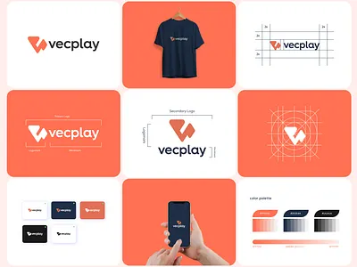 Media, play, community, music logo design abstract brand identity branding community fintech letter v logo logo designer logo mark symbol icon media logo minimal logo modern logo monogram music play streaming logo tech and technology timeless logo v logo vf letter logo
