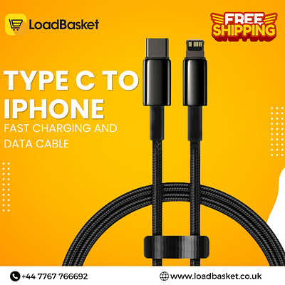 Type C to iPhone Fast Charging and Data Cable type c charger type c to iphone charger type c to iphone data cable