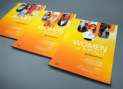 Cisco "Women of Impact" Poster Series graphic design posters promotional branding typography