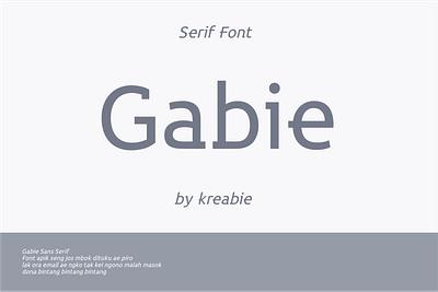 GABIE - FONT cool design font minimalist modern monogram sans serif sansserif simple simple font